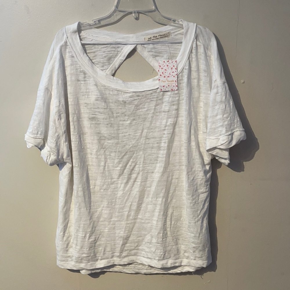 Open back Free People shirt NWT